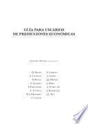 Libro Guía para usuarios de predicciones económicas