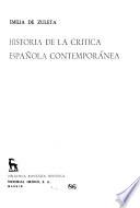 Libro Historia de la crítica española contemporánea