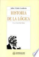 Libro Historia de la lógica
