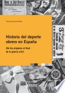 Libro Historia del deporte obrero en España