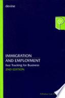 Libro Immigration and Employment