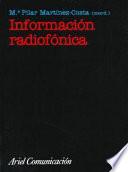 Libro Información radiofónica