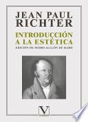 Libro Introducción a la estética