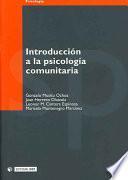 Libro Introducción a la psicología comunitaria