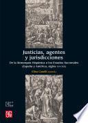 Libro Justicias, agentes y jurisdicciones