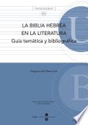 Libro La biblia Hebrea en la literatura