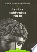 Libro La crítica social-realista rusa. Volumenes 1 y 2