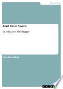 Libro La culpa en Heidegger