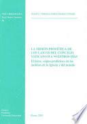 Libro La misión profética de los laicos del Concilio vaticano II a nuestros dı́as