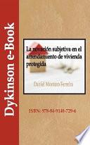 Libro La novación subjetiva en el arrendamiento de vivienda protegida.