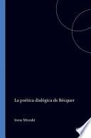 Libro La poética dialógica de Bécquer