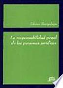 Libro La responsabilidad penal de las personas jurídicas