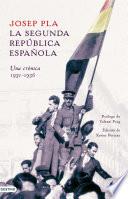 Libro La Segunda República española. Una crónica, 1931-1936