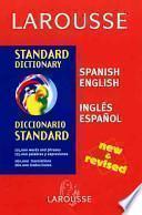 Libro Larousse Standard Dictionary - Spanish-English