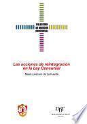 Libro Las acciones de reintegración en la Ley Concursal