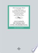 Libro Lecciones de Derecho Civil Patrimonial