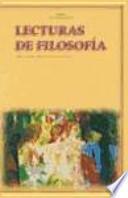 Libro Lecturas de filosofía