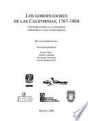 Libro Los gobernadores de las Californias, 1767-1804