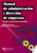 Libro Manual de administración y dirección de empresas