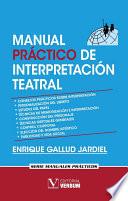 Libro Manual práctico de interpretación teatral