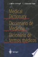 Libro Medical Dictionary / Diccionario de Medicina / Dicionário de termos médicos