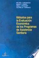 Libro Métodos para la evaluación económica de los programas de asistencia sanitaria
