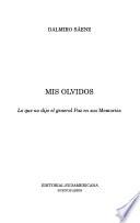 Libro Mis olvidos