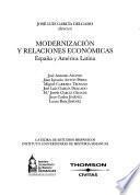 Libro Modernización y relaciones económicas