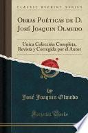 Libro Obras Poéticas de D. José Joaquin Olmedo
