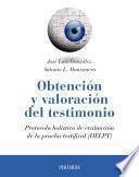 Libro Obtención y valoración del testimonio