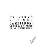 Libro Palabras que nos cambiaron