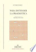 Libro Para entender la pragmática