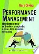 Libro Performance management