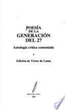Libro Poesía de la generación del 27