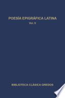 Libro Poesía epigráfica latina II