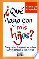 Libro Que Hago Con Mis Hijos