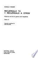 Libro Recuérdalo tú y recuérdalo a otros