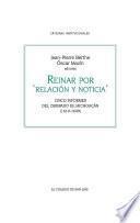 Libro Reinar por ‘relación y noticia’