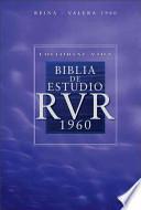 Libro Rvr1960 Biblia De Estudio/ Rvr 1960 Study Bible