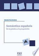 Libro Semántica española
