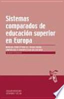 Libro Sistemas comparados de educación superior en Europa