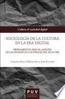 Libro Sociología de la cultura en la Era digital