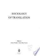 Libro Sociology of Translation
