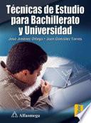 Libro Tecnicas De Estudio Para Bachillerato Y Universidad / Study Techniqes for High School and College
