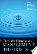 Libro The Oxford Handbook of Management Theorists