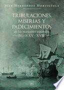 Libro Tribulaciones, miserias y padecimientos de los mareantes españoles (Siglos XV - XVIII)