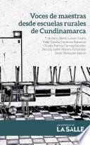 Libro Voces de maestras desde escuelas rurales de Cundinamarca