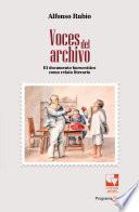 Libro Voces del archivo