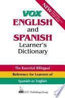 Libro Vox English and Spanish Learner's Dictionary